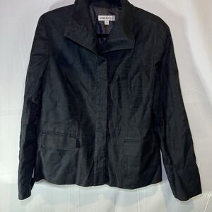 Jones & Co Women's Blazer Sz 14 Black Career Business Jacket Professional